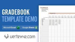 Grade Book Template Demo