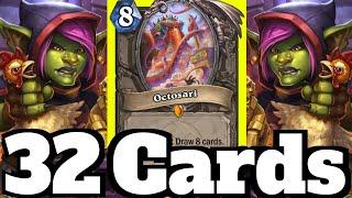 Make the Opponent Draw 32 CARDS! Octosari Lorekeeper Polkelt OTK Combo! | Hearthstone