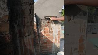 Wallplaster process  #shorts #shortsfeed #wallplaster #process #construction #plaster #skills