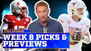 Texas-Georgia, Alabama-Tennessee, Michigan-Illinois, Nebraska-Indiana + more Week 8 Picks & Previews