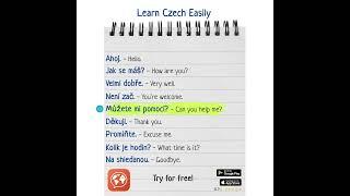 Learn Czech Easily