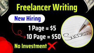 Freelance Writing For Beginners | How To Make Money Online | Online Writing Work 2024 | 1 Page $5