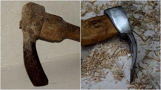 Antique Adze Restoration | Very Rusty Adze