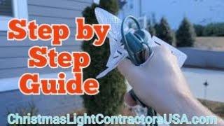 How to take down Christmas Lights from the Ground- Label and Storage