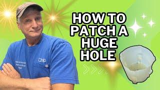 How to Patch a Huge Hole in a Whirlpool Washing Machine Tub!