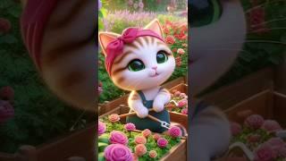 Happy garden #happy #cat #aicat #aivideos #aivideo #kitten #aimeow #cute #catlovers #whatsapp