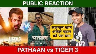 Pathaan vs Tiger 3 Public Reaction, Salman Khan vs Shah Rukh Khan, Tiger 3 Public Review #Pathaan