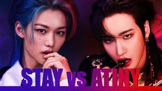 GUESS THE 100 KPOP SONGS (STRAY KIDS VS ATEEZ) | Visually Not Shy