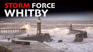 Whitby Rough Seas, Sea Foam And Winter Storms