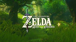 Forest sounds in zelda ambience ( w/relaxing video games music mix)