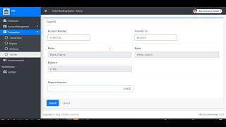 Online Banking System in PHP DEMO