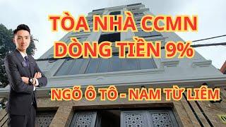 Toà nhà chung cư mini Dòng tiền 1,6 tỷ/năm - 8% | Giảm Giá còn 18,6 tỷ | Nam Từ Liêm | Vũ Khoẻ BĐS