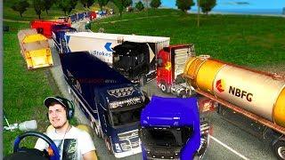 GATHERED A WILD CORK in ETS 2 - ROAD OF FOOLS in Euro Truck Simulator 2 Multiplayer + STEERING WHEEL