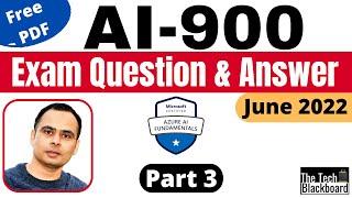 AI-900 Exam: Questions with answers and explanations: Part 3