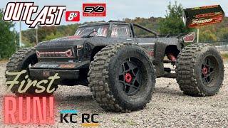 Arrma Outcast 8s EXB RTR First Run!  (New V2)