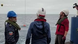 Buque "Cabo de Hornos" en trabajos de profundidad en la fosa de Atacama