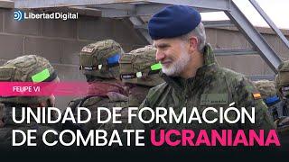 El Rey Felipe VI visita la unidad de formación de combate ucraniana en Toledo