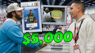 We Spent $5,000 On Michael Jordan And Lebron James Autos At a Card Show! 