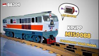 How to Make Train with Cardboard | KRUPP M1500BB (BB304) Engine