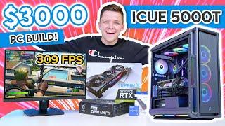 Insane $3000 Gaming PC Build 2022! [RTX 3080, i9 12900K  & Corsair 5000T - w/ Benchmarks!]