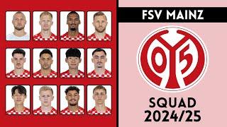 1. FSV Mainz 05 Squad For Season 2024/25 | FSV Mainz | Roster Insight