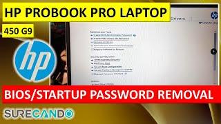 HP ProBook 450 G9 Security Bypass: Startup & BIOS Password Removal Tutorial