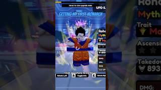 Getting my first monarch - Anime Vanguards #animerobloxgames #roblox