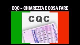 CQC - CHIAREZZA SU CHI, COSA E QUANDO MUOVERSI