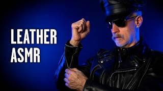 ASMR Leather  Relaxing Sounds of Leather Shirt, Boots and Motorcycle Jacket