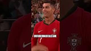 CRISTIANO RONALDO CALLS GAME!!!  #portugal #ronaldo #UEFA #Euro #WorldCup #R9