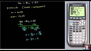 Graph Linear Equations on the TI-83/84