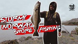 Shore Fishing In Stormy Norway | Fishing With Wayne 