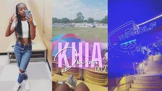 KHIA DIARIES 002 | GRWM + Football Game + Top Golf + Viral TikTok Dumplings + Toes done