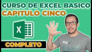 Curso básico de #EXCEL #CAPITULO #CINCO 5️⃣ Aprende a usar Excel desde cero  en cinco capítulos ️