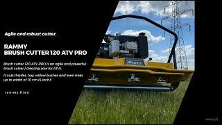 Rammy Brush cutter 120 ATV PRO & customer clips.