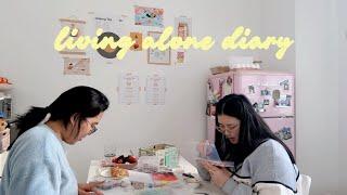 living alone diary | wknd at home with 2 introverts, homemade cream puffs & making cute bracelets