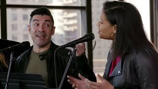 Jaime Lozano performs "Familia" in Lincoln Center's Stanley H. Kaplan Penthouse