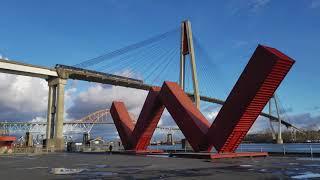 Vancouver PUBLIC ART: "WOW WESTMINSTER" by Jose Resende at Westminster Pier Park (Excerpt*)