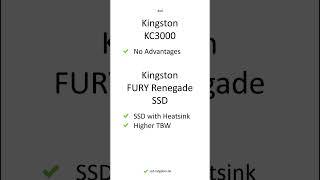 Kingston KC3000 vs Kingston FURY Renegade SSD – Comparison, Differences, Pros and Cons #shorts