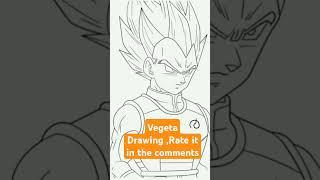 Vegeta drawing,Rate it in the comments #goku #anime #dragonball #mitsuki #vegeta #dragonballdrawing