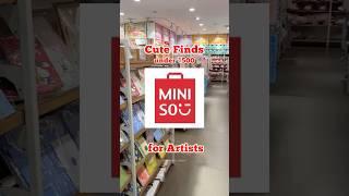 Art supplies at Miniso Stationery under ₹500 #stationeryhaul #minisohaul #art #artsupplies #artist