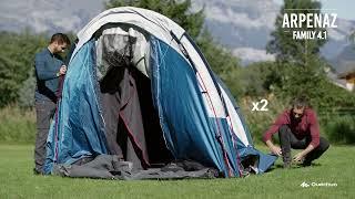 Camping tent - Arpenaz 4.1 F&B - 4 Person - 1 Bedroom