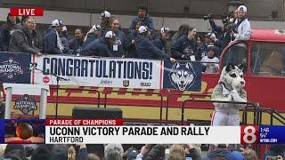 WATCH: UConn victory parade and rally in Hartford