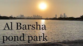 Walking tour of Al Barsha Pond Park |Dubai park