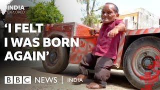 Man with dwarfism drives his 'dream' car | BBC News India