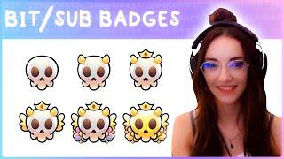 Speedpainting Skull Badges - The Best Bit/Sub/Badge/Mixer for Twitch, Discord