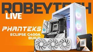 Live All White $2600 Gaming PC Build in the Phanteks Eclipse G400a (9800x3d / 4080 Super)