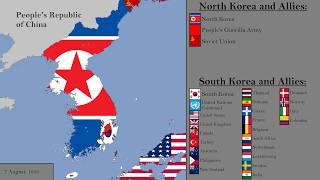 (Remake) The Korean War with Flags: Every Day