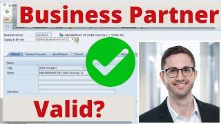 Check SAP Business Partner Validity