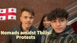  Nomads Amidst Tbilisi Protests